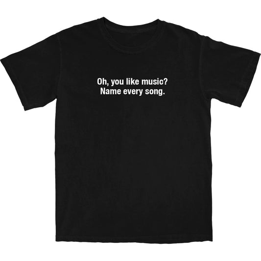 Oh, You Like Music? T Shirt
