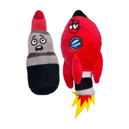 Red Rocket Dog Toy Set