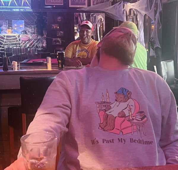 Bedtime Bear Crewneck Sweatshirt - Shitheadsteve