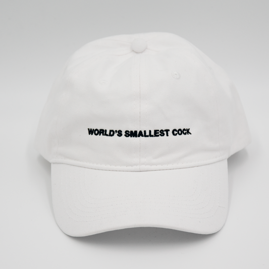 World's Smallest Cock Hat White