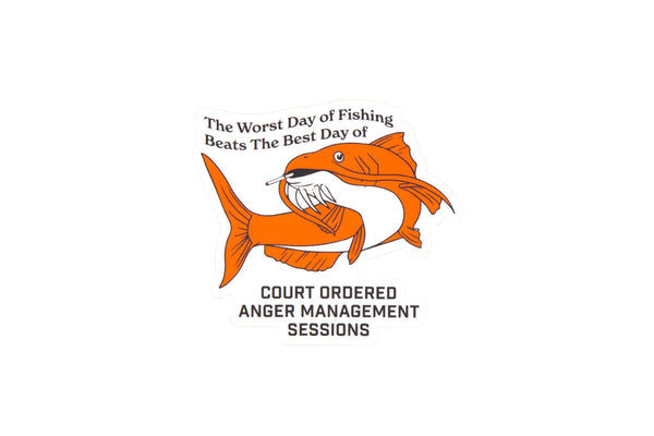Court Ordered Anger Management Sticker - Shitheadsteve
