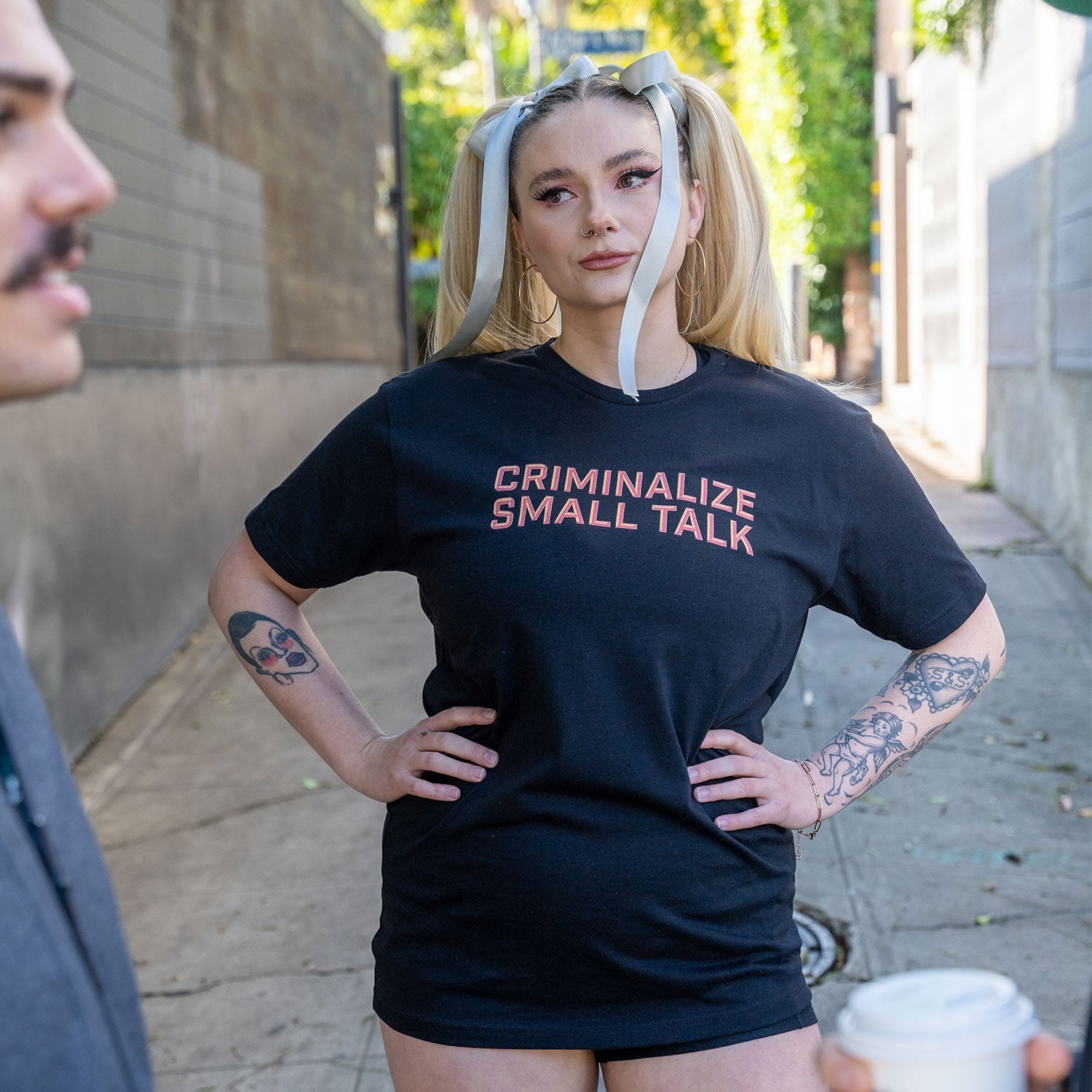 Criminalize Small Talk T Shirt - Shitheadsteve