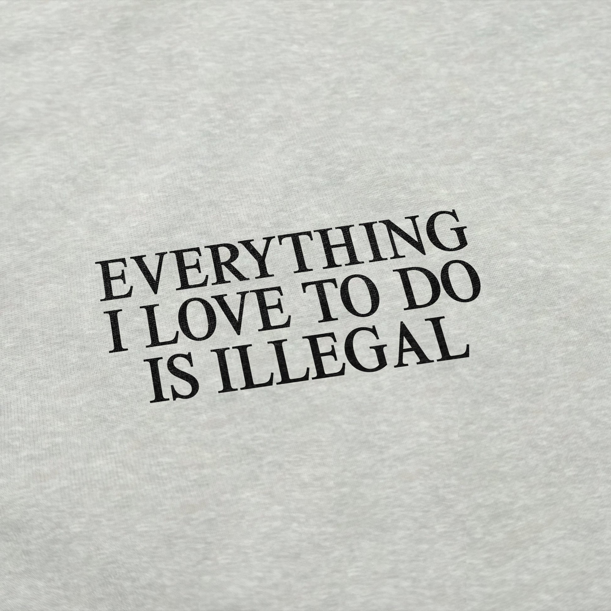 Everything I Love To Do Is Illegal Crewneck Sweatshirt - Shitheadsteve