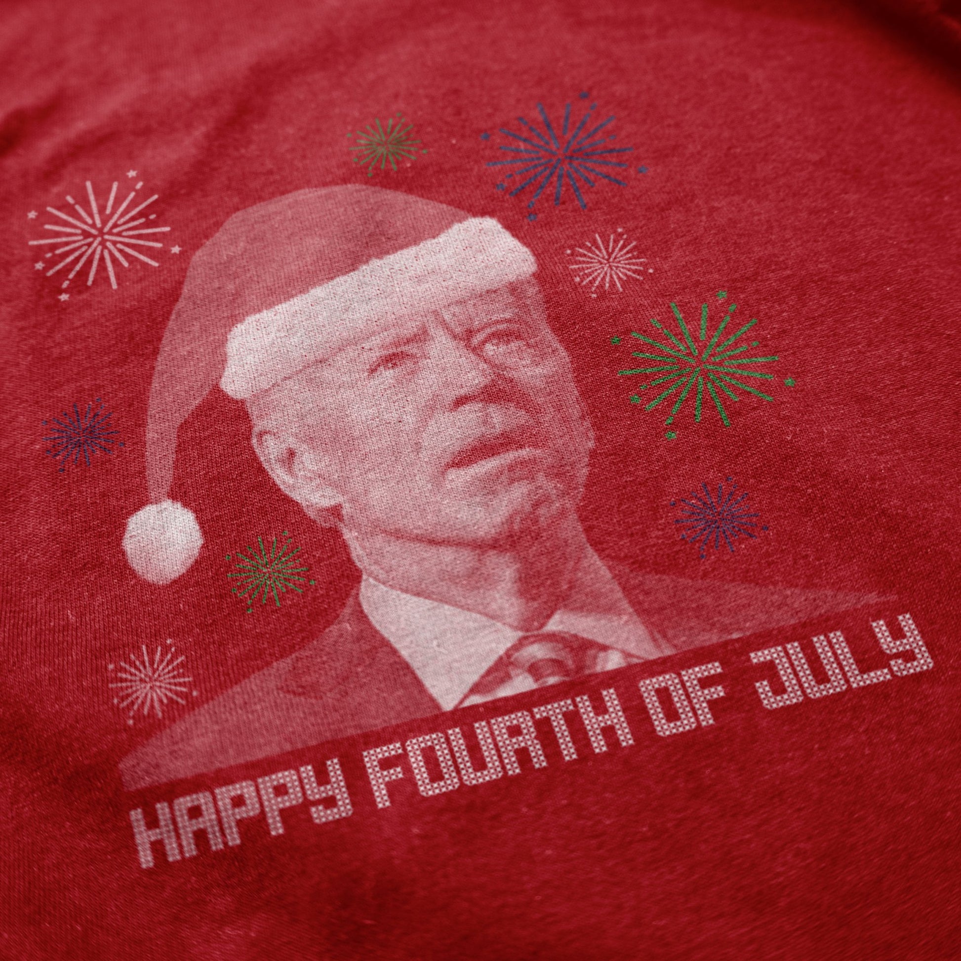 Fourth of July Christmas Sweater - Shitheadsteve