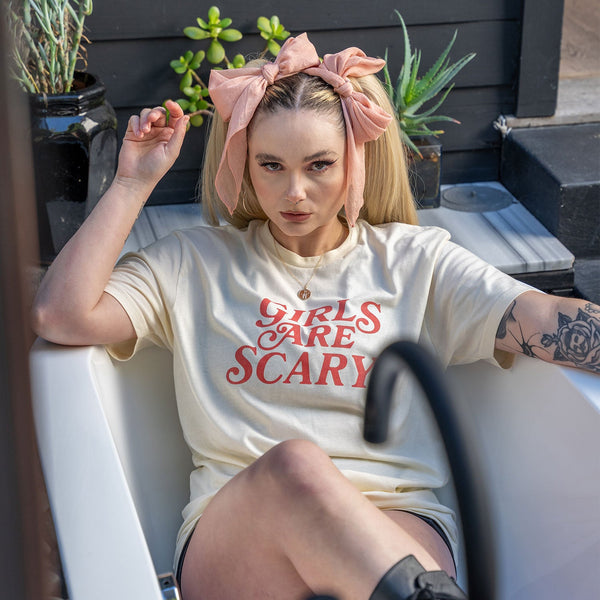 Girls Are Scary T Shirt - Shitheadsteve