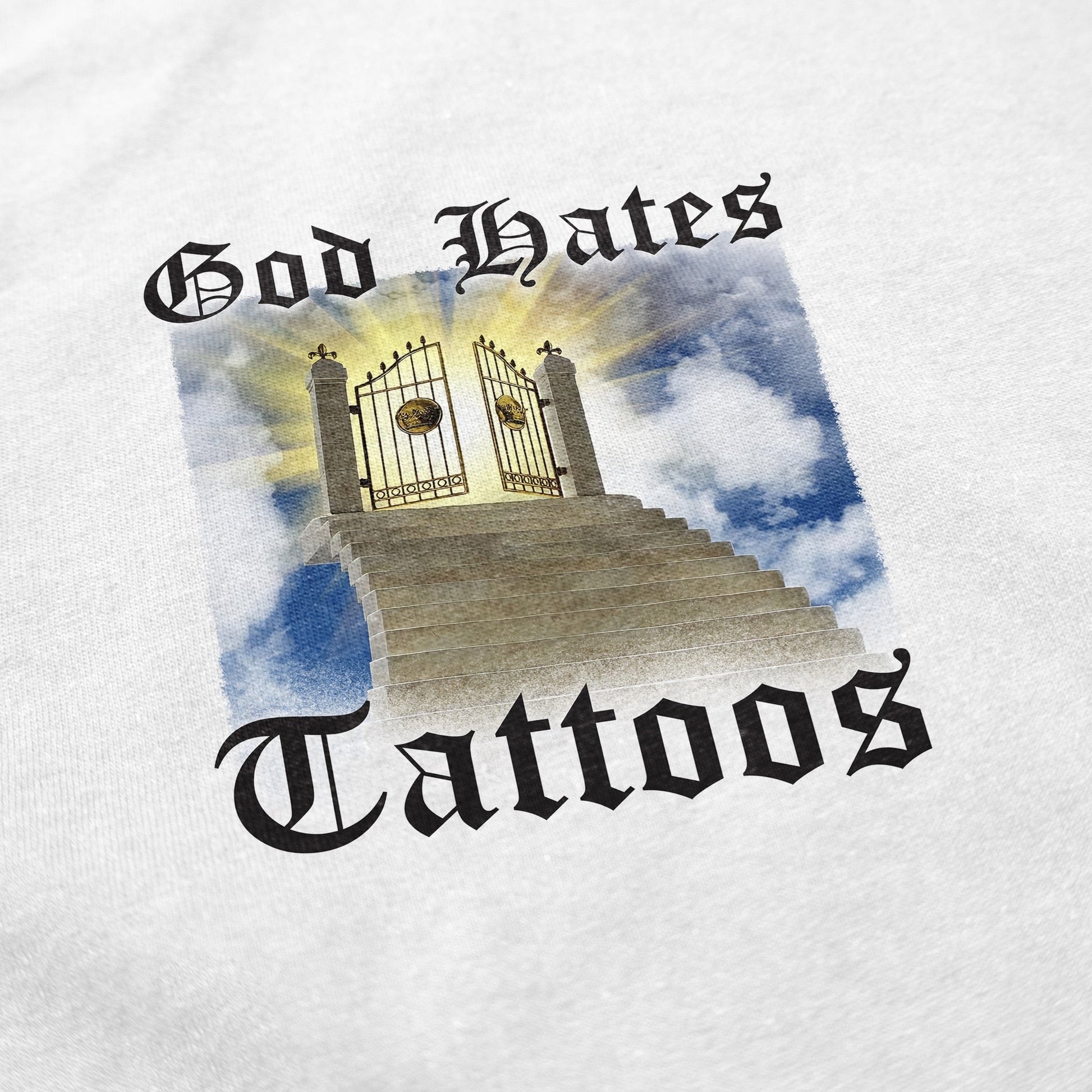 God Hates Tattoos T Shirt - Shitheadsteve