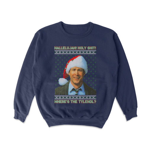 Hallelujah! Holy Shit! Tacky Sweater - Shitheadsteve