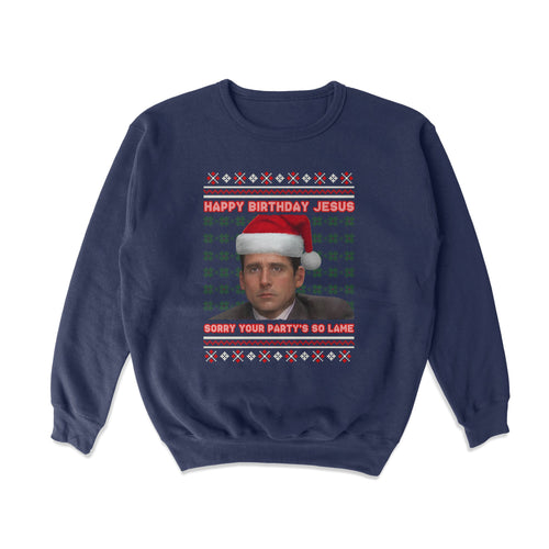 Happy Birthday Jesus Crewneck Sweatshirt - Shitheadsteve