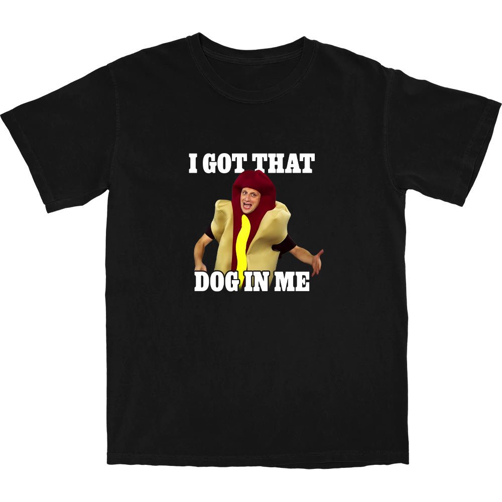 Hot Dog Costume in Me T Shirt - Shitheadsteve