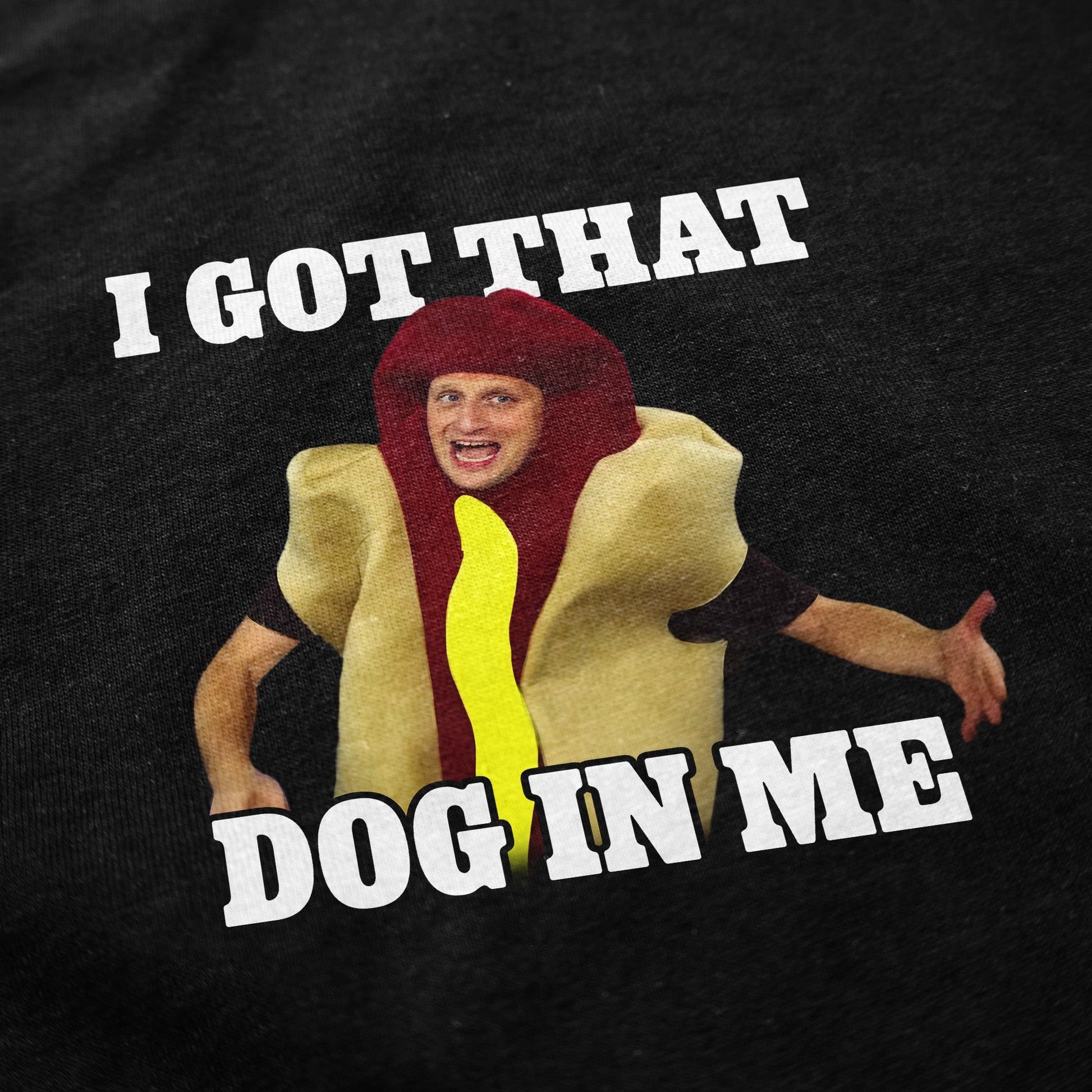 Hot Dog Costume in Me T Shirt - Shitheadsteve