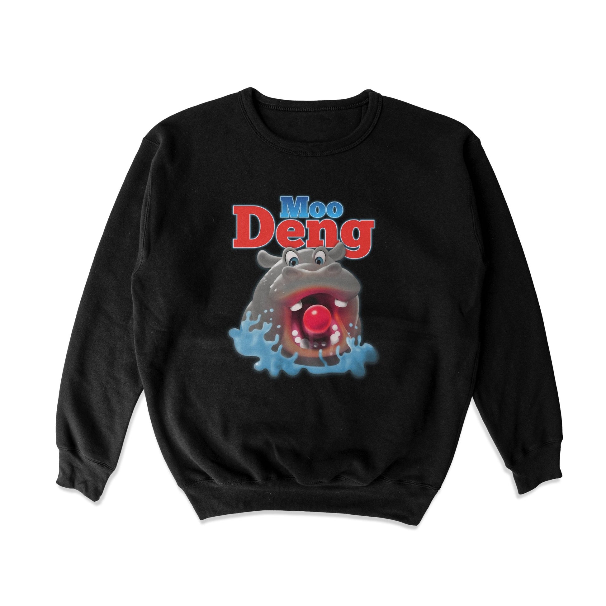 Hungry Moo Deng Crewneck Sweatshirt - Shitheadsteve