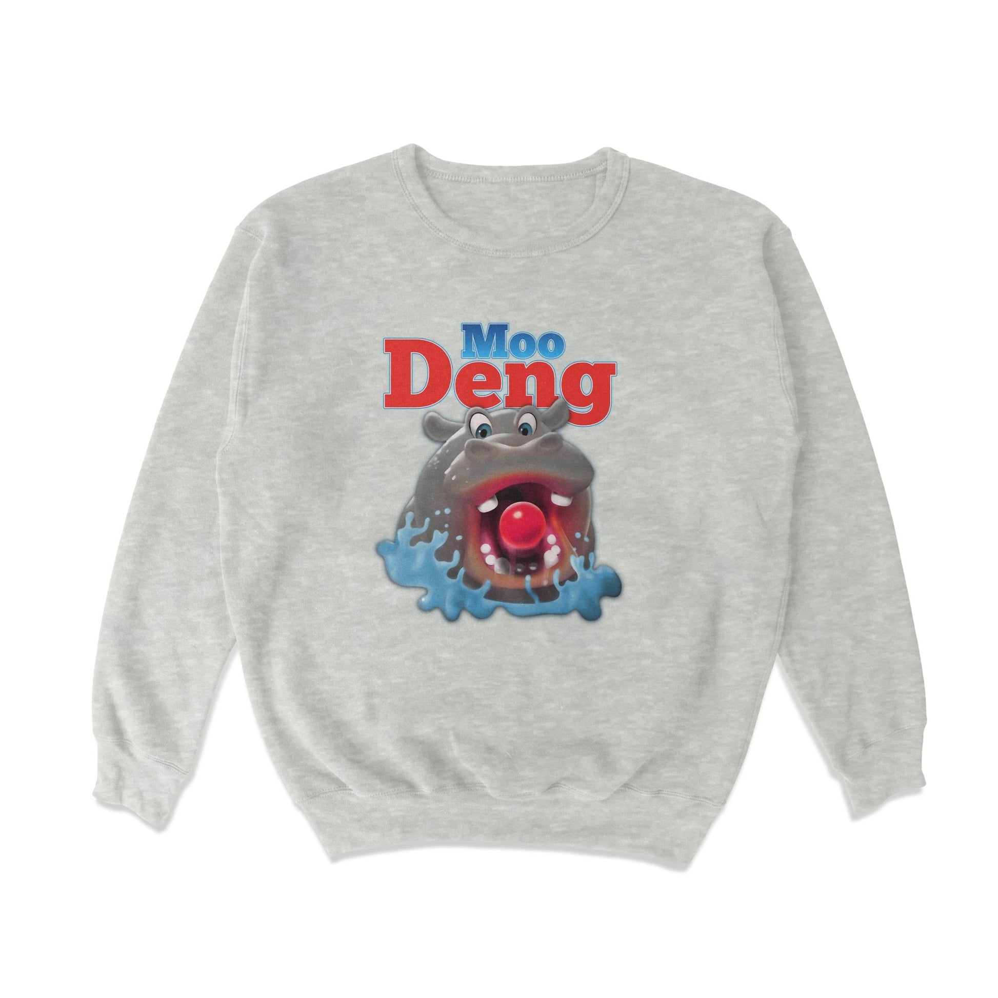 Hungry Moo Deng Crewneck Sweatshirt - Shitheadsteve