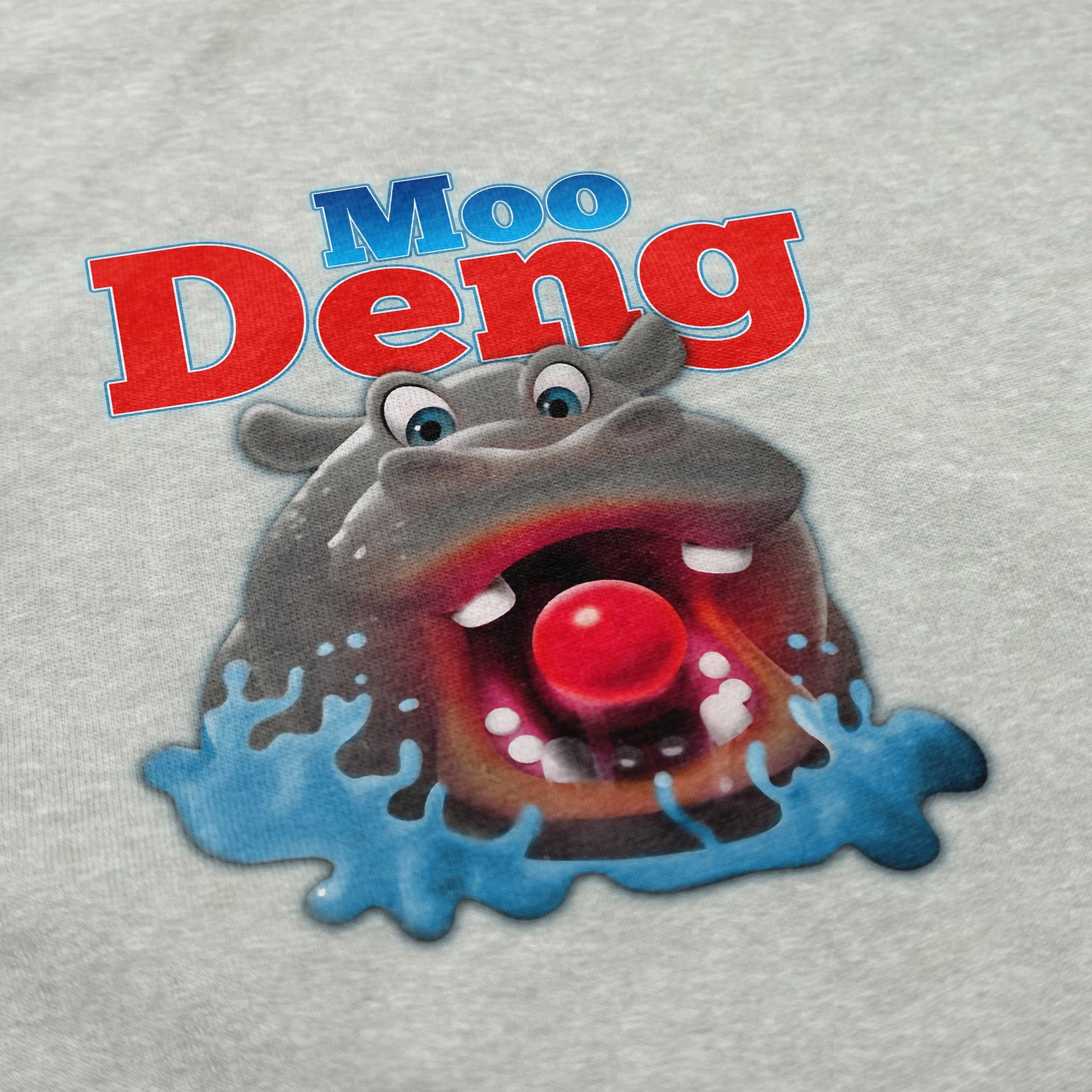 Hungry Moo Deng Crewneck Sweatshirt - Shitheadsteve