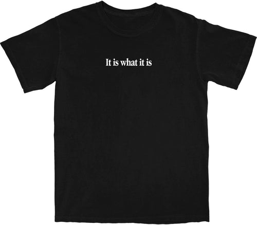 It is what it is T Shirt - Shitheadsteve