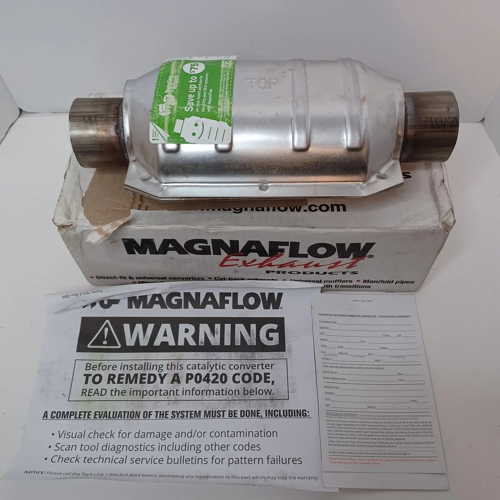 MagnaFlow Universal CARB Catalytic Converter 5631406 - Shitheadsteve