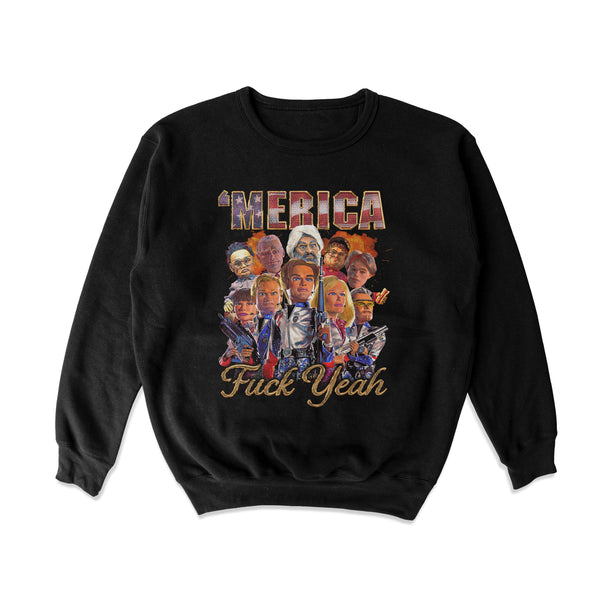 Merica Fuck Yeah Crewneck Sweatshirt
