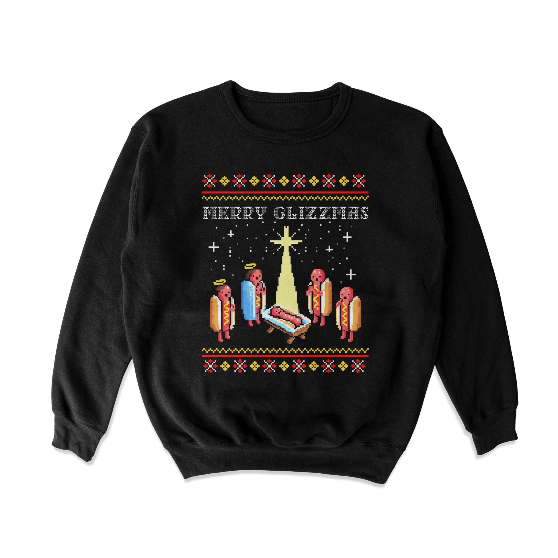 Merry Glizzmas Tacky Sweater - Shitheadsteve