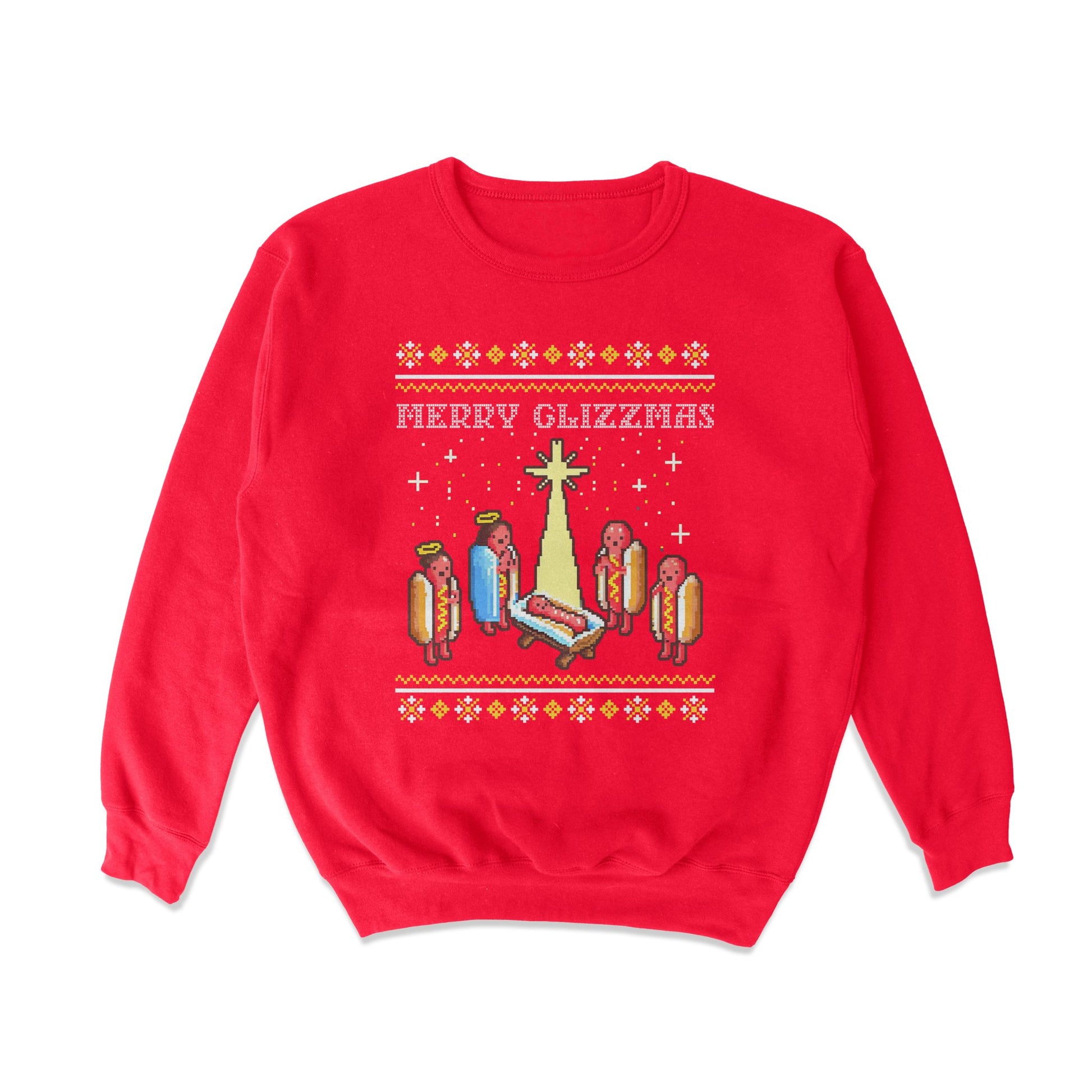 Merry Glizzmas Tacky Sweater - Shitheadsteve