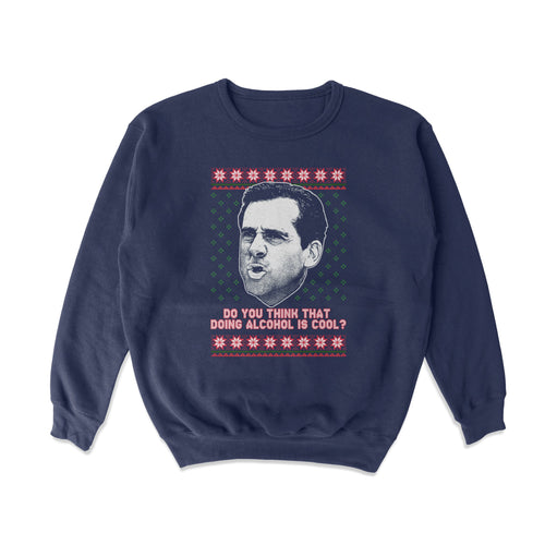 Michael Doing Alcohol Crewneck Sweatshirt - Shitheadsteve