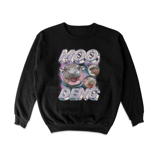 Moo Deng Rap Crewneck Sweatshirt - Shitheadsteve