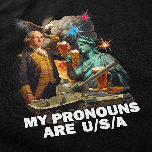 My Pronouns Are USA T Shirt - Shitheadsteve