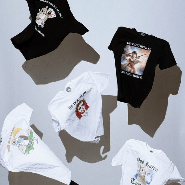 Our Daily Shred T Shirt - Shitheadsteve