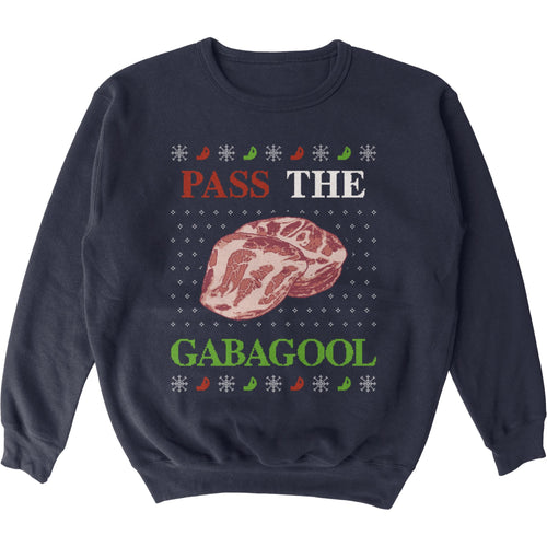 Pass The Gabagool Tacky Sweater - Shitheadsteve