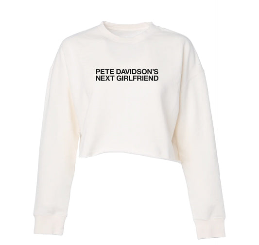 Pete Davidson's GF Cropped Crewneck Sweatshirt