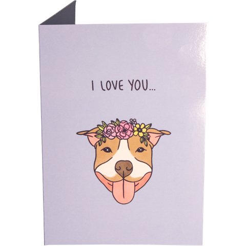 Pitbull Valentine's Card - Shitheadsteve