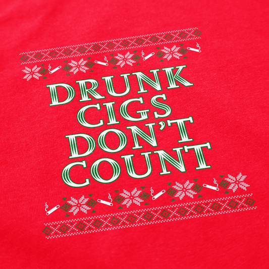 Drunk Cigs Don't Count Tacky Sweater