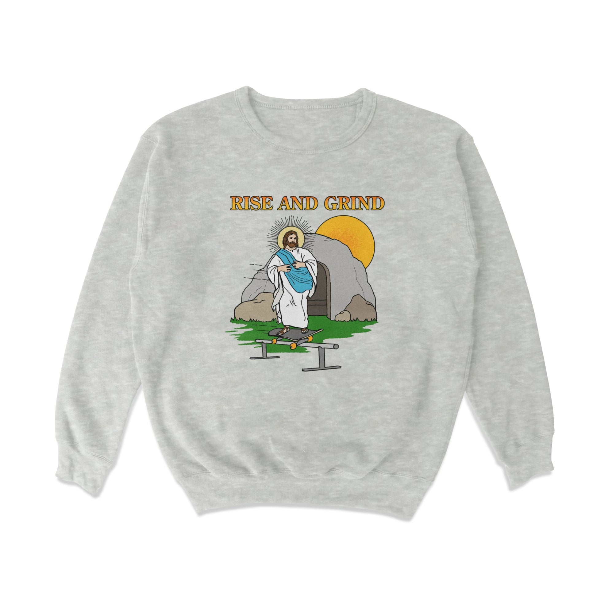 Rise and Grind Crewneck Sweatshirt - Shitheadsteve