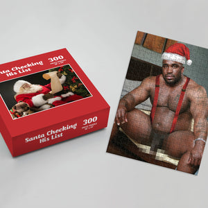 Santa Checking His List Prank Puzzle - Shitheadsteve