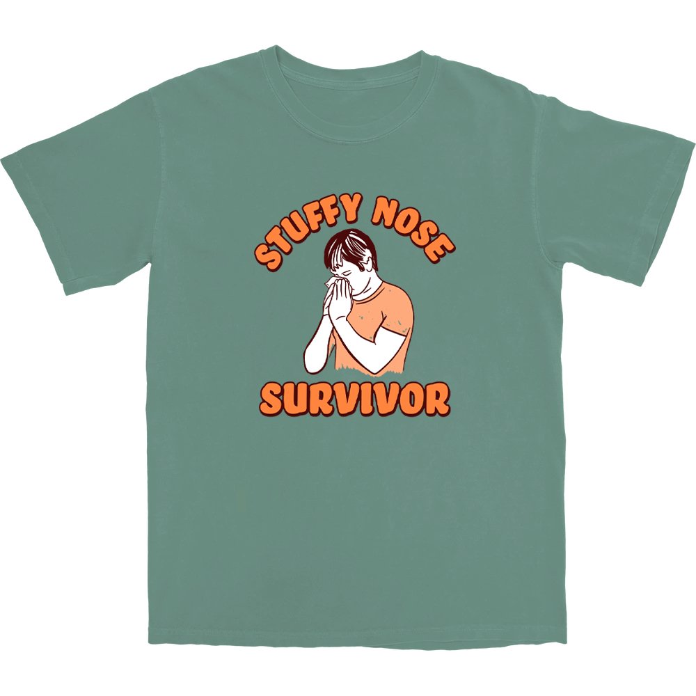 Stuffy Nose Survivor T Shirt - Shitheadsteve