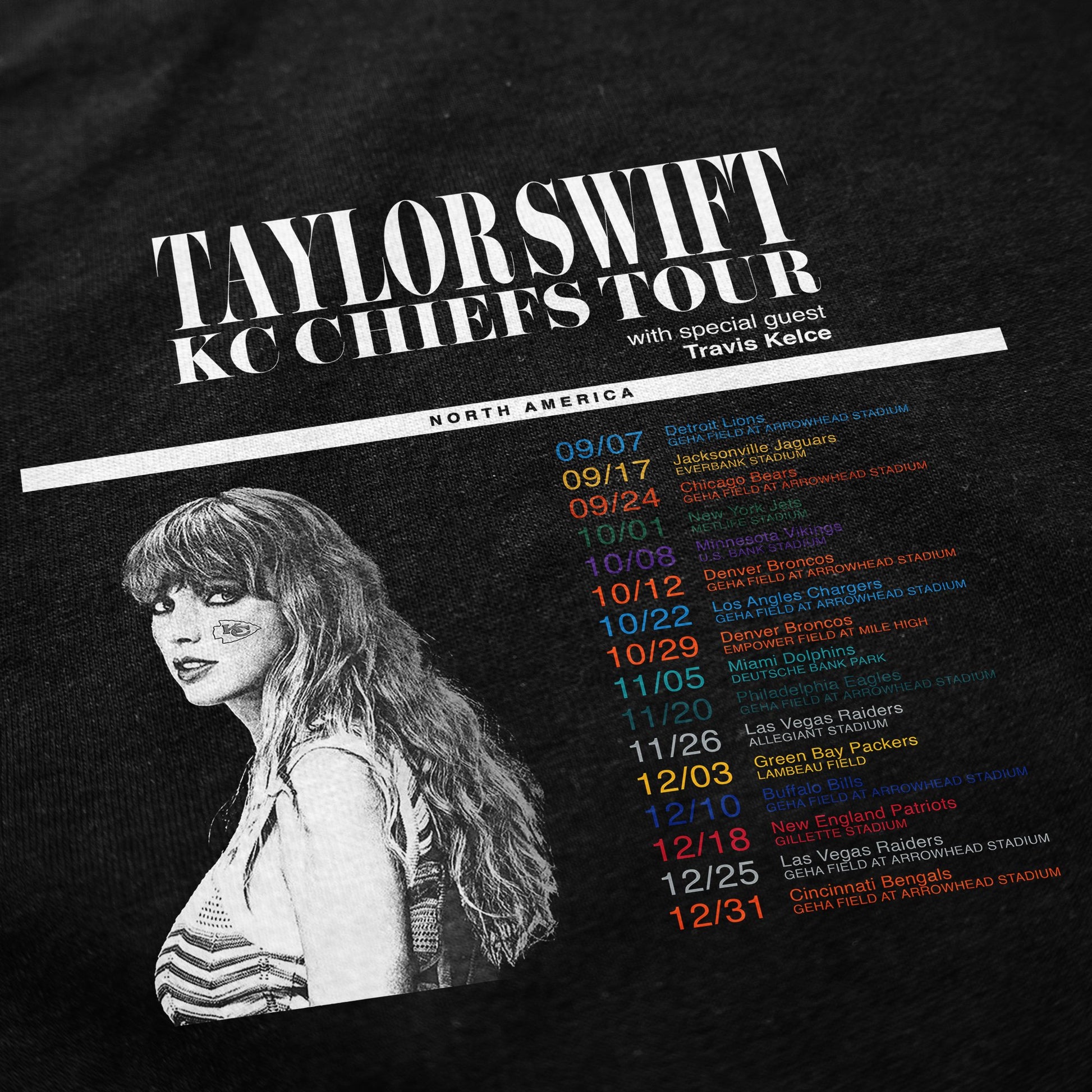 Taylor's Football Tour T Shirt - Shitheadsteve