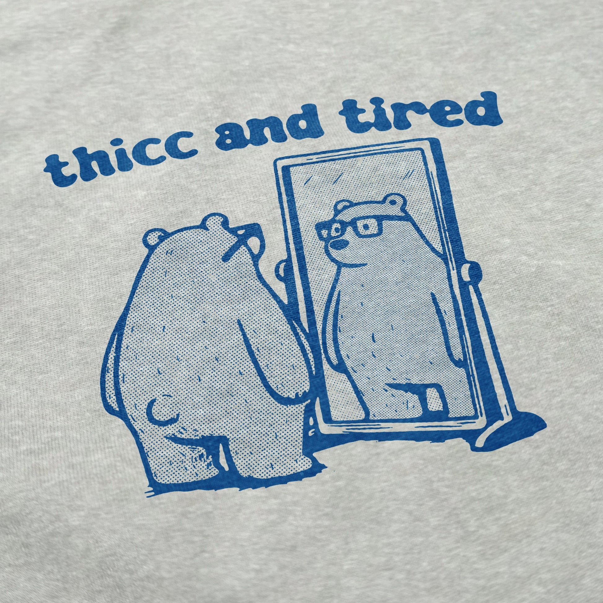 Thicc and Tired Crewneck Sweatshirt - Shitheadsteve