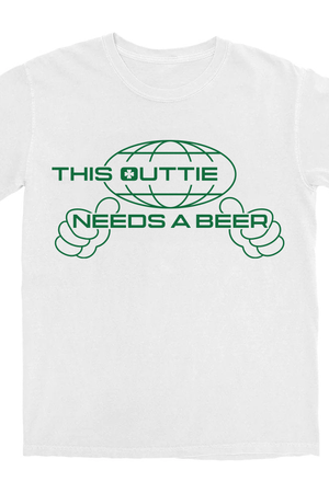 This Outtie Needs A Beer T Shirt - Shitheadsteve