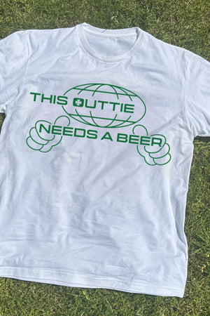 This Outtie Needs A Beer T Shirt - Shitheadsteve