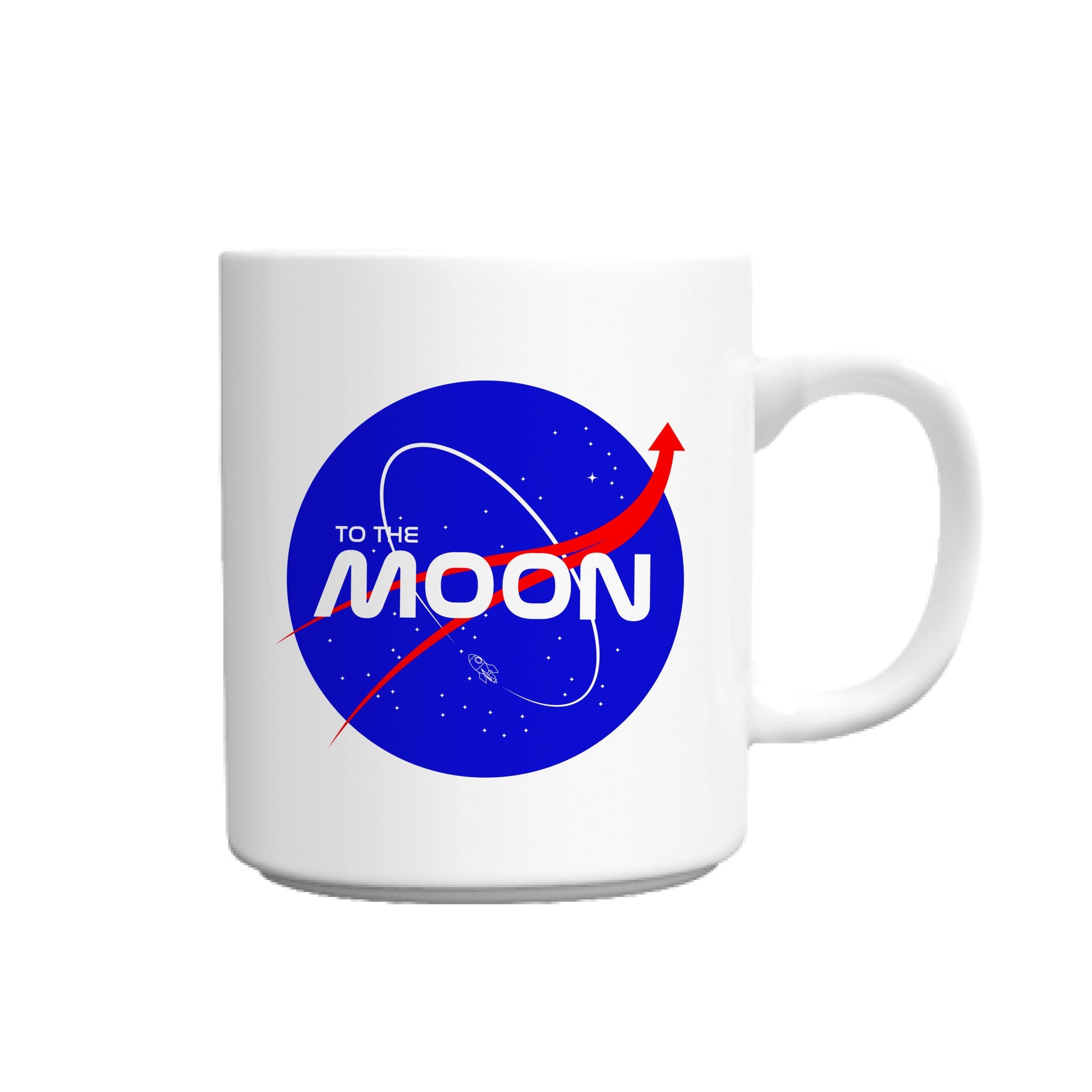 To The Moon Nasa White Mug - Shitheadsteve