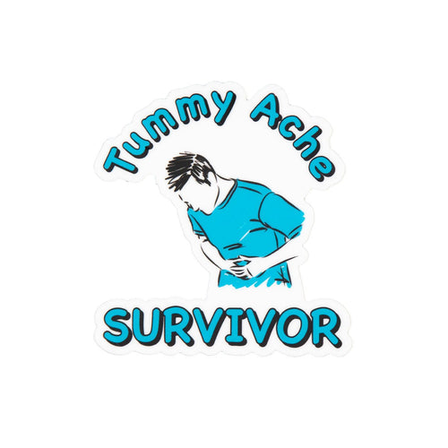 Tummy Ache Survivor Sticker - Shitheadsteve