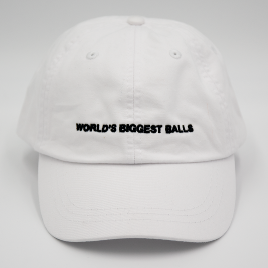 World's Biggest Balls Hat White