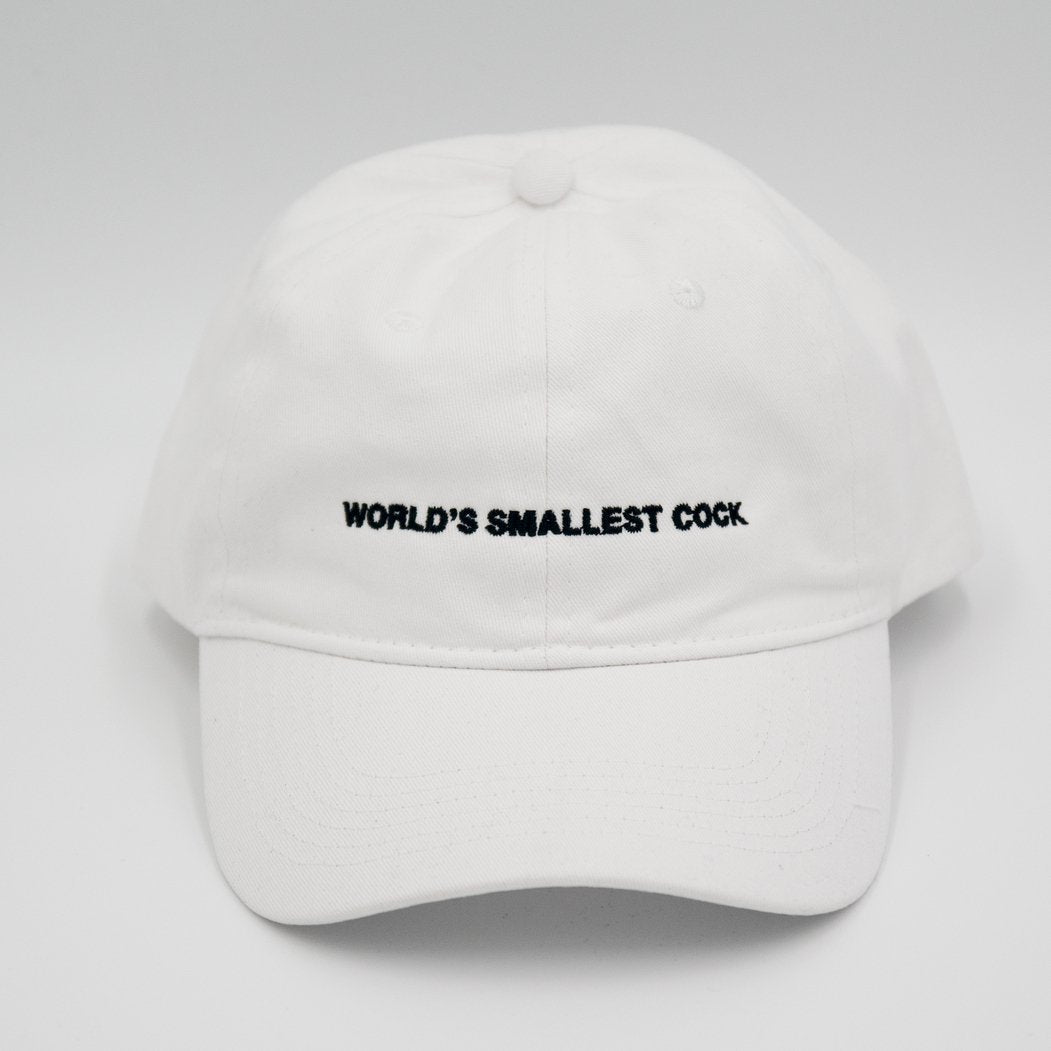 World's Smallest Cock Hat White - Shitheadsteve