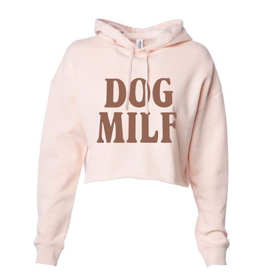 Dog MILF Cropped Hoodie Sweatshirt